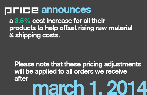 Price Rate Increase Announcement