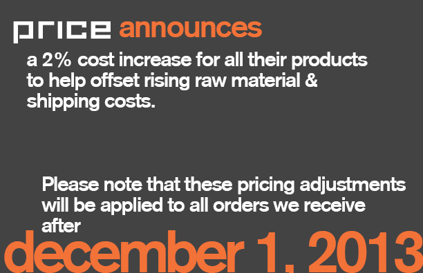 Price Rate Increase Announcement